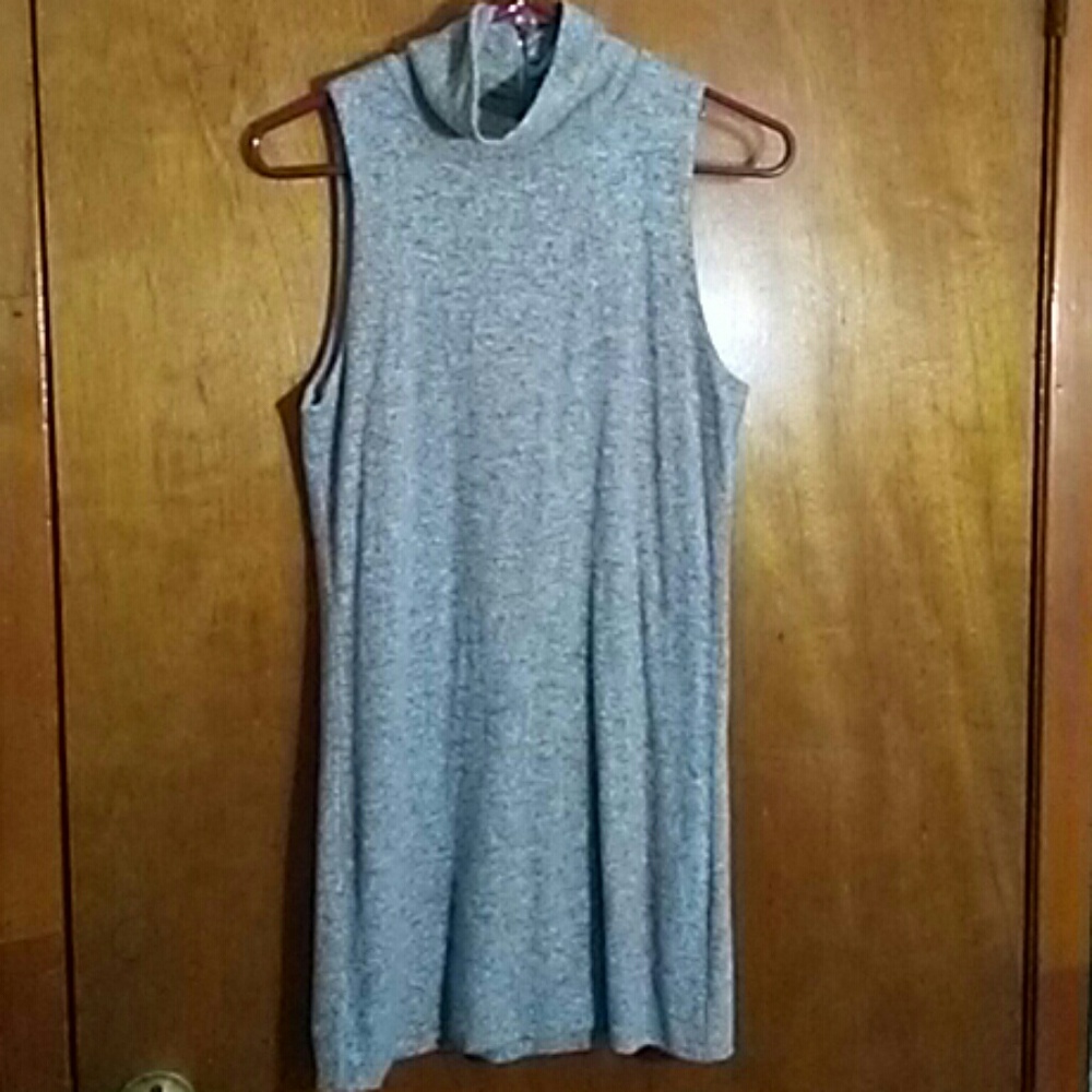 White house black market soft grey mini dress